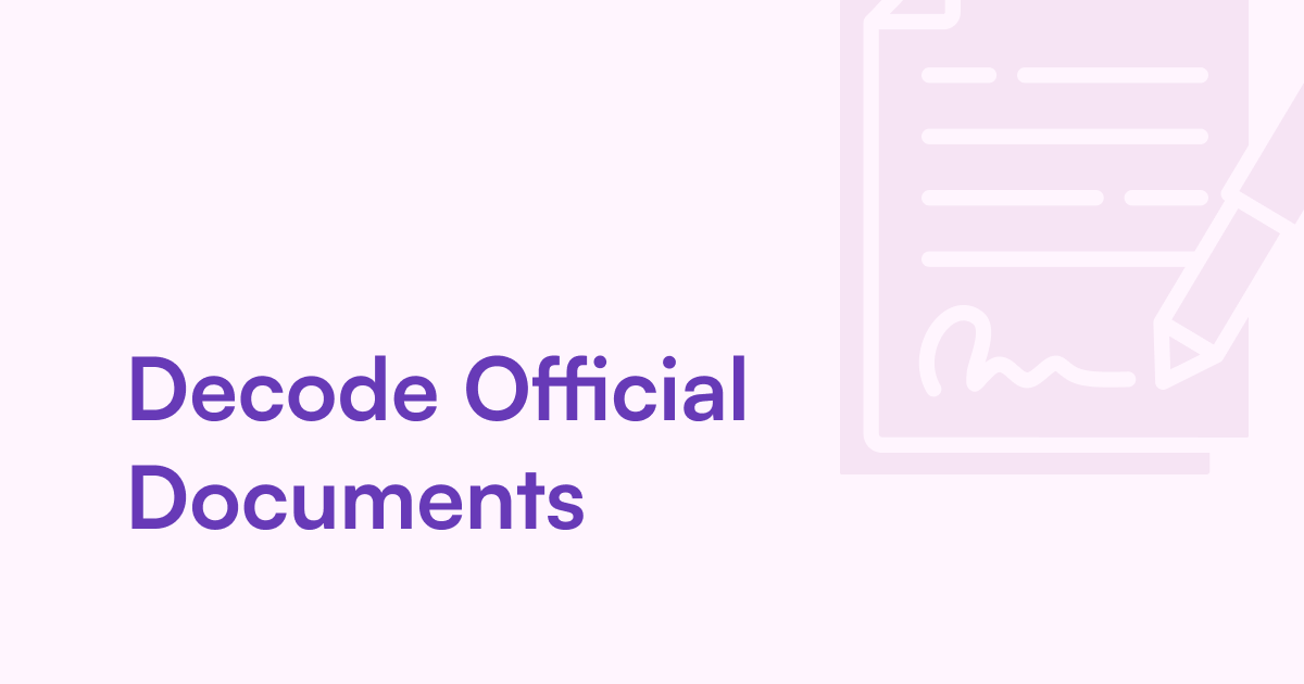 Translate Official Docs into Plain Language Summaries - DocXter
